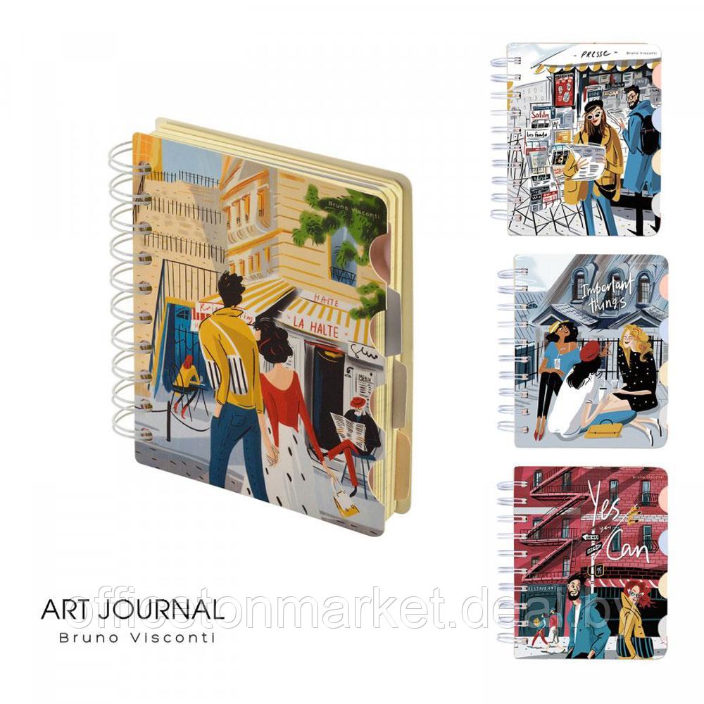 Блокнот "Art Journal", A6, 120 листов, клетка, линейка, точка, ассорти - фото 2 - id-p224534105