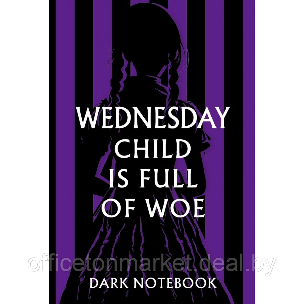 Блокнот "Wednesday child is full of woe. Dark notebook", А5, 96 страниц, 3 шт - фото 1 - id-p225598258