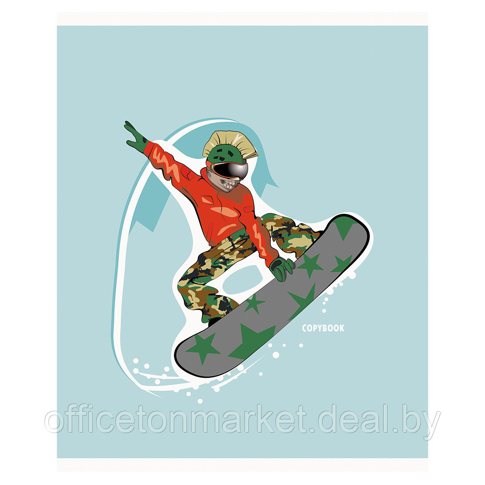 Тетрадь "Snowboarding", А5, 48 листов, линейка, ассорти - фото 5 - id-p225737149