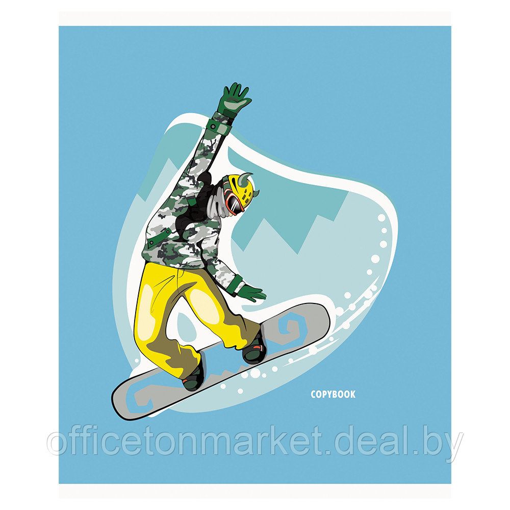 Тетрадь "Snowboarding", А5, 48 листов, линейка, ассорти - фото 8 - id-p225737149