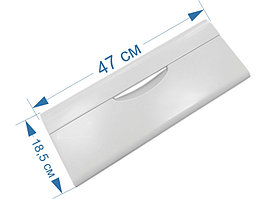Белая узкая панель среднего ящика морозильной камеры для холодильника Атлант 301540101200 (470х185мм)