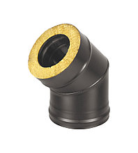 Сэндвич-колено BLACK (AISI 430/0,8мм) 45° 2 секции