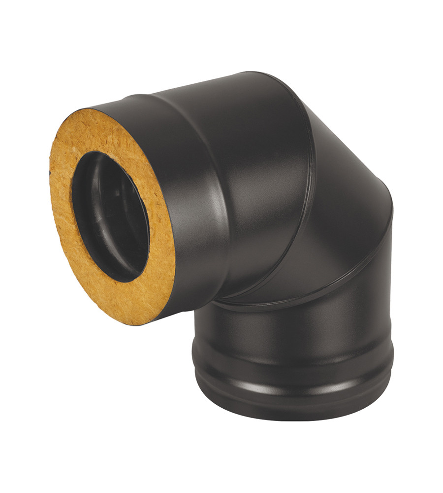 Сэндвич-колено BLACK (AISI 430/0,8мм) 90° 3 секции