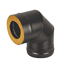 Сэндвич-колено BLACK (AISI 430/0,8мм) 90° 3 секции