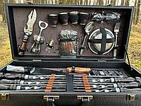 Набор для шашлыка и гриля в чемодане "Тигр" Кизляр 32 предметов