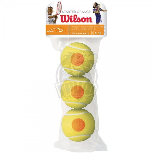 Мячи теннисные Wilson Starter Orange Tball (3 мяча в пакете) (арт. WRT137300) - фото 1 - id-p225741903