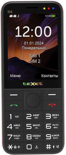TEXET TM-315 Black/Red (127291) - фото 1 - id-p225742261