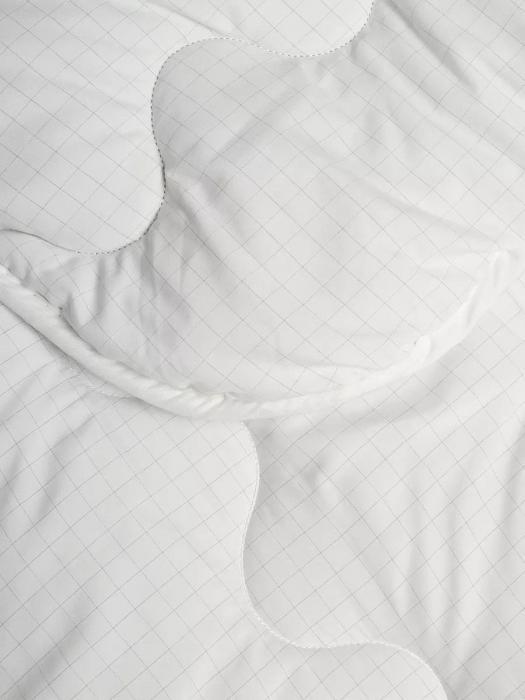 Одеяло из гагачьего пуха евро всесезонное 200×220 семейное стеганое зима-лето легкое теплое мягкое белое - фото 5 - id-p225742347