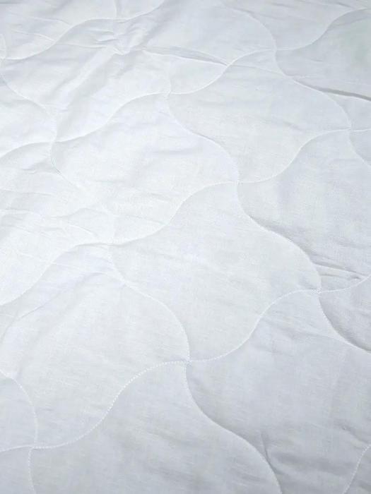 Белорусский лен одеяло Евро 200x220 льняное стеганое теплое легкое всесезонное из льна белое - фото 6 - id-p225742393