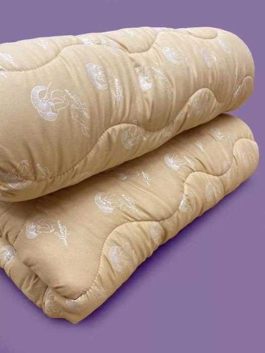 Одеяло Козий пух полуторное 145x205 зимнее теплое плотное 1.5 спальное объемное пышное с полиэфирным волокном - фото 7 - id-p225742407
