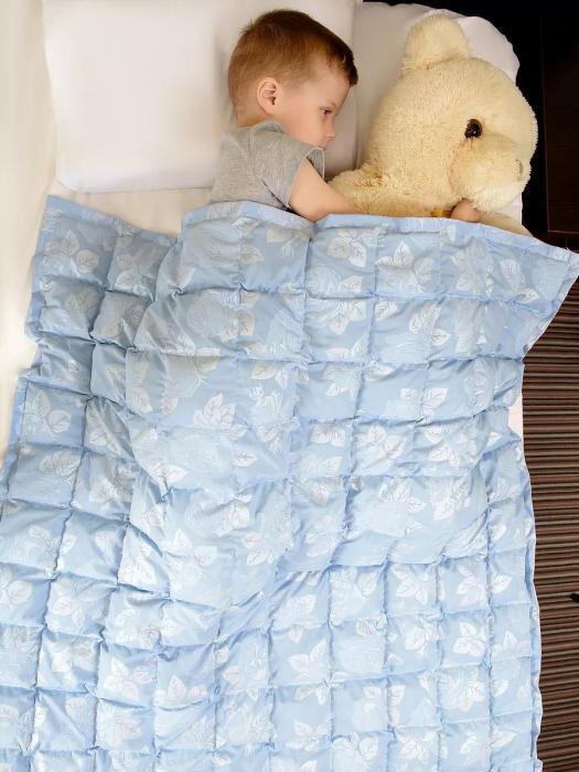 Гречневое одеяло детское 90x120 утяжеленное с лузгой гречихи полуторное тяжелое 2,8кг для детей - фото 10 - id-p225742429