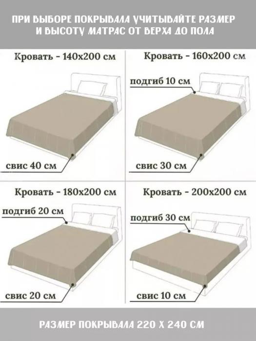 Велюровое одеяло Евро макси 220х240 молочное бежевое покрывало на кровать диван Махровый плюшевый плед - фото 9 - id-p225742440