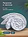 Одеяло как в отеле двуспальное 172х205 всесезонное теплое пышное лебяжий пух 2 спальное пуховое пушистое белое, фото 7