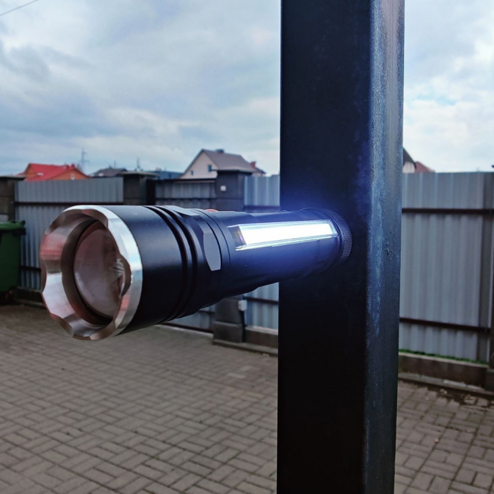 Светодиодный фонарь с магнитным держателем / Аккумулятор USB-зарядка / 4 режима свечения Огонь Н-685 - фото 2 - id-p225742769