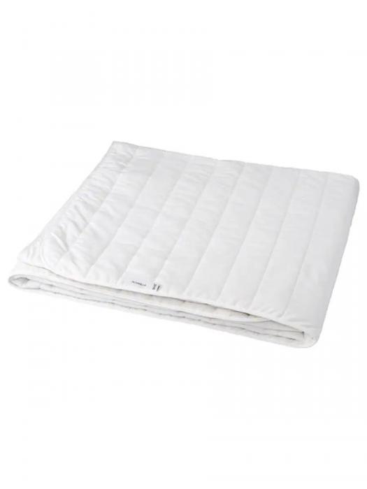 Одеяло ИКЕА оливмолла 2-спальное теплое шерстяное двуспальное 200x200 всесезонное стеганое белое - фото 5 - id-p225743079