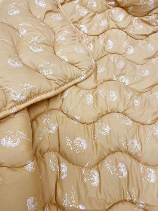 Одеяло Козий пух полуторное 145x205 зимнее теплое плотное 1.5 спальное объемное пышное с полиэфирным волокном - фото 5 - id-p225743085