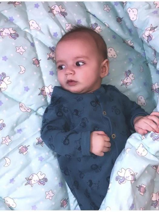 Одеяло детское ватное 110х140 теплое одеяльце из ваты для новорожденного младенца в кроватку бязевое - фото 3 - id-p225743101