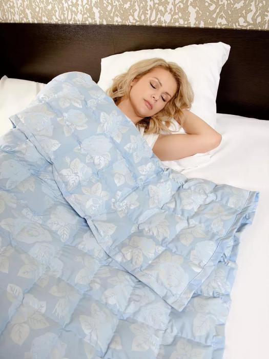 Гречневое одеяло 1.5 спальное 140x195 утяжеленное с лузгой гречихи полуторное тяжелое 7кг - фото 9 - id-p225743108
