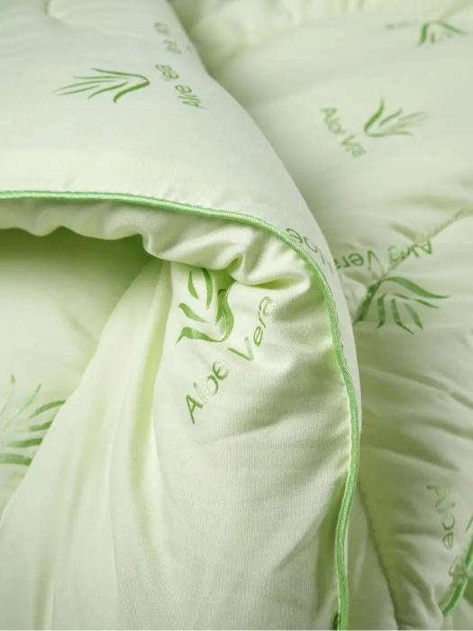 Одеяло алое вера Евро 200x220 легкое воздушное мягкое гипоаллергенное всесезонное стеганое зеленое - фото 6 - id-p225743110