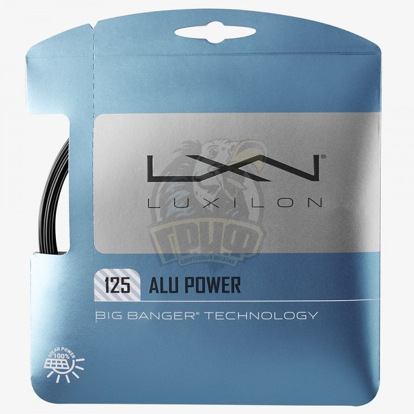 Струна теннисная Luxilon Alu Power 1.25/12.2 м (черный) (арт. WR8306901125) - фото 1 - id-p225741913
