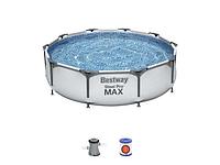 Каркасный бассейн BESTWAY Steel Pro MAX 56408 305 х 76 см + фильтр-насос