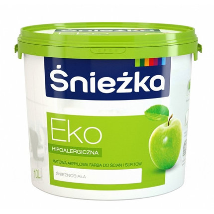 Снежка "EKO". 10л акриловая эмульсия для стен и потолков, фото 2