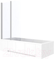 Стеклянная шторка для ванны REA Agat-2 80 / REA-W0700