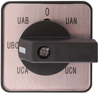 Переключатель Chint LW32-10/YH5/3 10А UCA-UBC UAB - 0-UAN-UBN-UCN 425056