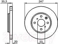 Тормозной диск Bosch 0986479239