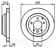 Тормозной диск Bosch 0986479095