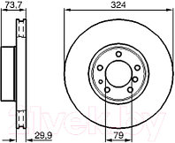 Тормозной диск Bosch 0986478024