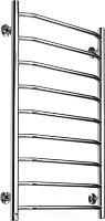 Полотенцесушитель водяной Ростела Трапеция 40x100/9 (1/2")