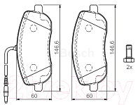 Тормозные колодки Bosch 0986424789