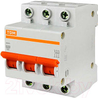 Выключатель автоматический TDM ВА 47-100 3Р 80А (C) 10кА / SQ0207-0076