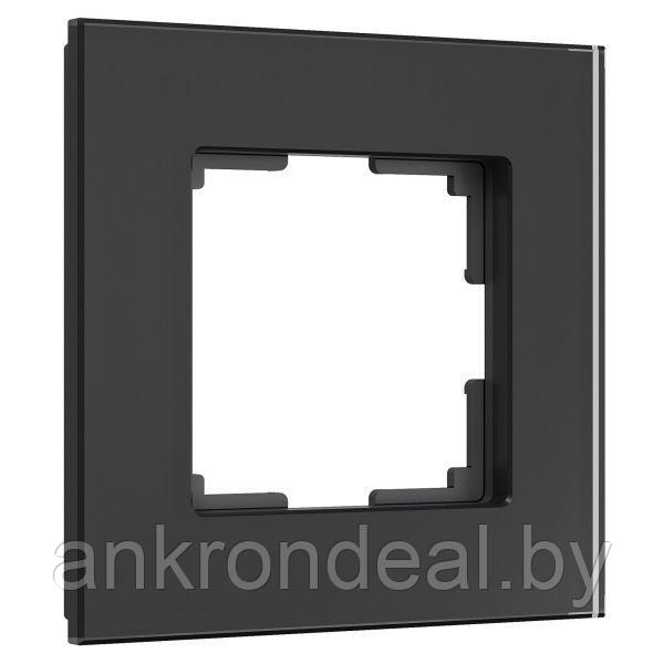 Рамка на 1 пост Senso (черный, стекло soft-touch) Werkel