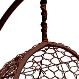 Кресло-кокон подвесное «Либра» коричневое с подушкой, фото 4
