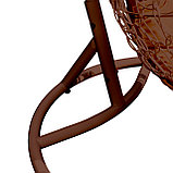 Кресло-кокон подвесное «Либра» коричневое с подушкой, фото 6