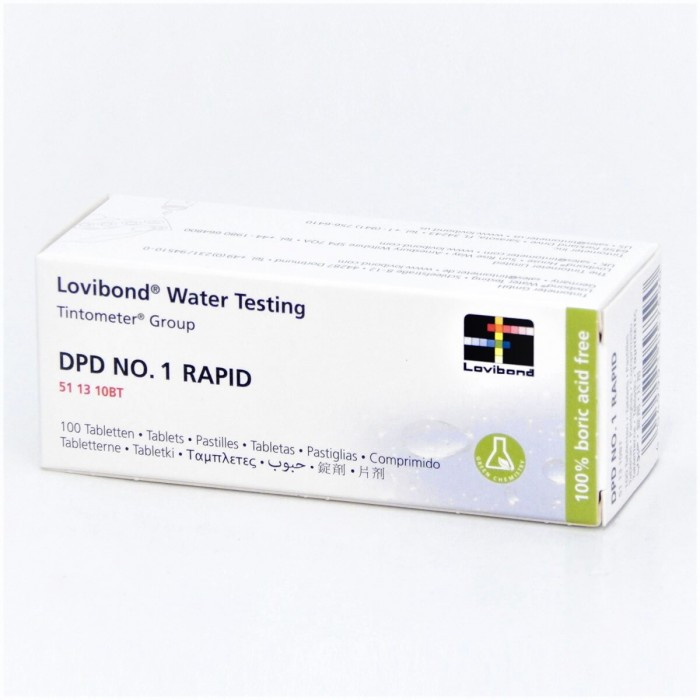 Таблетки для тестера DPD1 (свободный хлор) Lovibond, анализ воды, блистер 10 таблеток. - фото 5 - id-p225479749