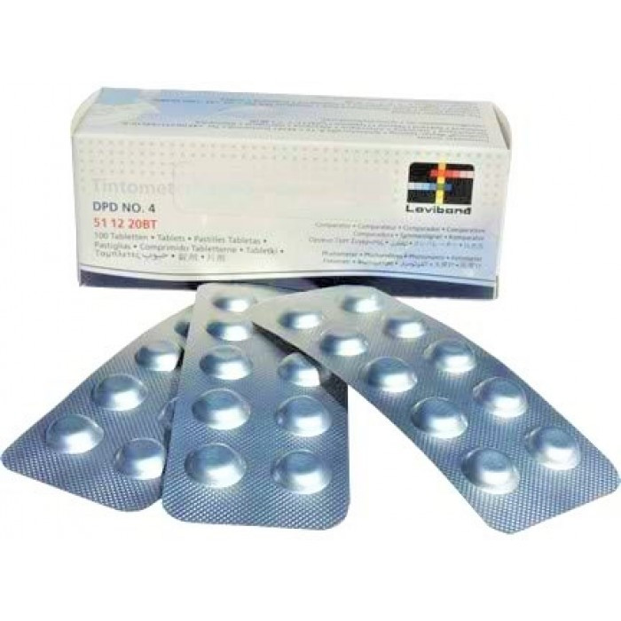 Таблетки для тестера DPD4 (активный кислород) Lovibond, анализ воды, блистер 10 таблеток. - фото 2 - id-p225759368