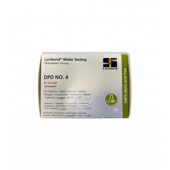 Таблетки для тестера DPD4 (активный кислород) Lovibond, анализ воды, блистер 10 таблеток. - фото 4 - id-p225759368