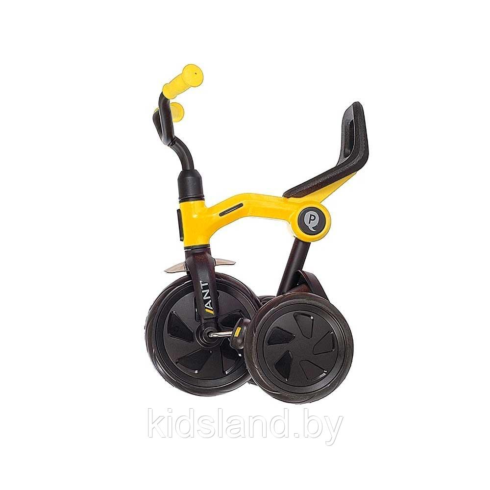 Детский трёхколёсный велосипед складной без ручки управления Qplay Ant ( желтый) - фото 3 - id-p224296801