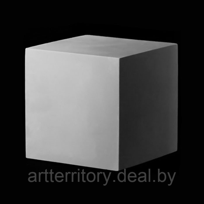 Гипсовая модель "Куб 15 см" - фото 1 - id-p225759670