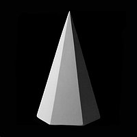 Гипсовая модель "Пирамида 6-гранная"