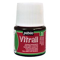 Витражная прозрачная краска PEBEO Vitrail (45мл) (31 - бледно-розовая)