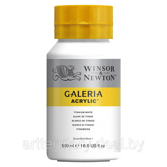 Акриловая краска белила титановые Galeria, "Winsor&Newton" банка 500мл - фото 1 - id-p225759873