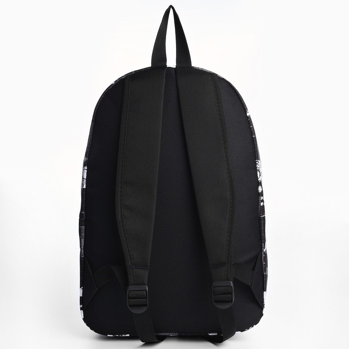 Рюкзак текстильный "Аниме", 42х14х28 см, цвет черный - фото 5 - id-p225760604