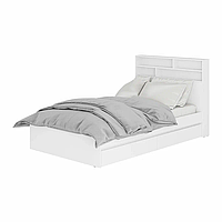 Кровать 1,2 м Симпл КР-07 с надстройкой - Белый (BTS)