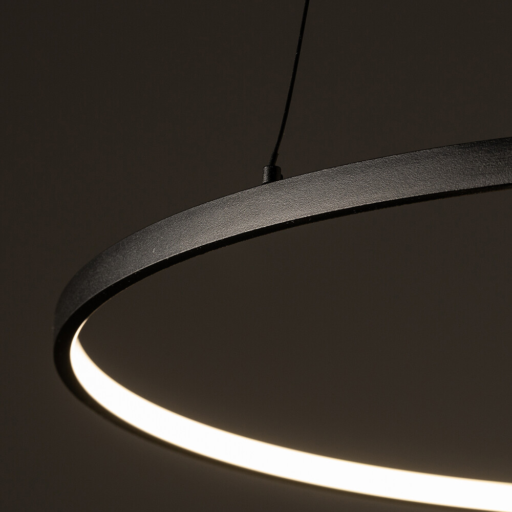 Подвесная круглая черная LED люстра Nowodvorski Circolo Led M 10812 - фото 3 - id-p225761706