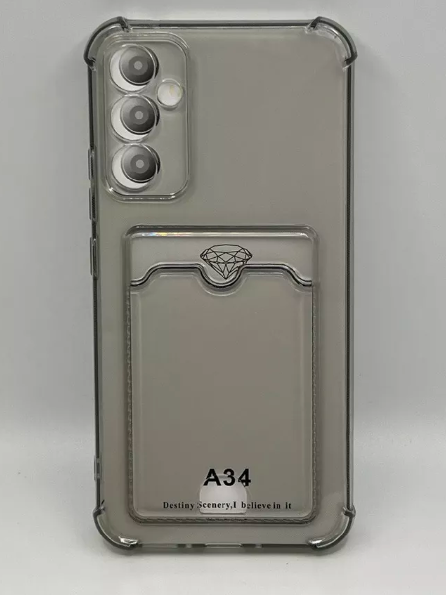 Чехол-накладка для Samsung Galaxy A34 SM-A346 (силикон) усиленный с защитой камеры
