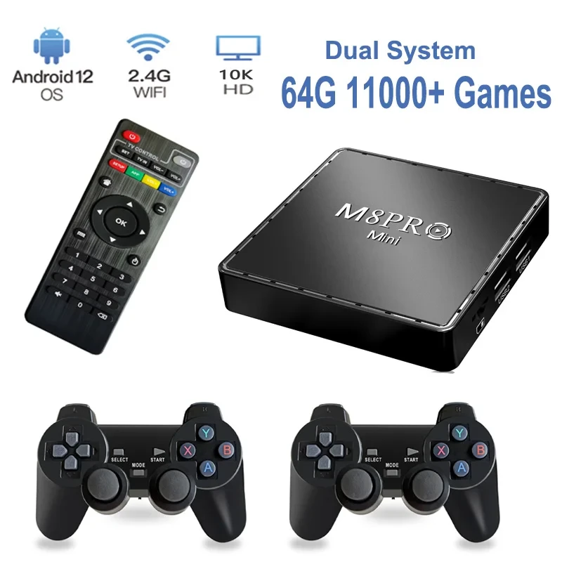 2 в 1 Игровая приставка Game Stick Box M8 64 ГБ и Android TV смарт - фото 5 - id-p225762065